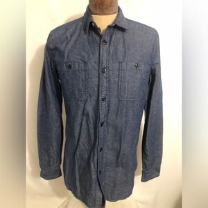 Mens Denim Shirt. Size Small. All-Son.